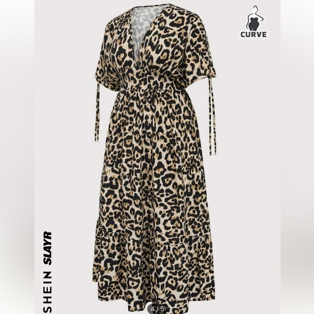 Leopard print NWT dress/coverup